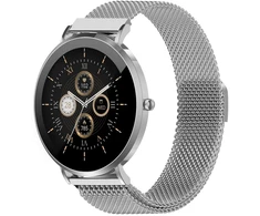 Denver SWC-394S 43 mm išmanusis laikrodis, 1,32" AMOLED, sidabrinis