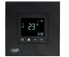 Išmanusis termostatas PNI CT26B WiFi elektriniam grindiniam šildymui arba siurblių grupei, montuojamas į sieną, grindų jutiklis pridedamas, 10A, montuojamas į sieną