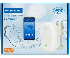 Išmanusis vandens vožtuvas PNI SV180 PRO, „Wi-Fi“ ryšys, IP65, DN20, 3/4, „Tuya“ programėlė, suderinamas su „Amazon Alexa“ ir „Google Home“
