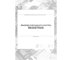 Išrašomų PVM sąskaitų-faktūrų registras, A4, vertikalus, 48 lapų