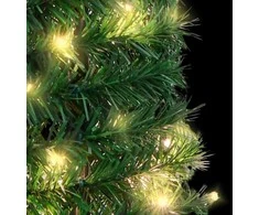Išskleidžiama dirbtinė Kalėdų eglutė, žalia, 120cm, 50 LED