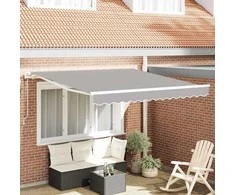 Elektrinė ištraukiama pavėsinė Šviesiai pilka 300 x 250 cm