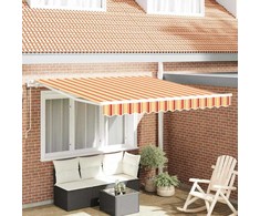 Elektrinė ištraukiama pavėsinė Geltona ir Oranžinė 350 x 250 cm