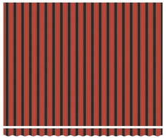 Elektrinė ištraukiama pavėsinė oranžinė ir ruda 350 x 250 cm