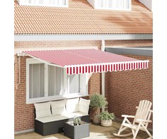 Elektrinė ištraukiama pavėsinė Raudona ir balta 350 x 250 cm