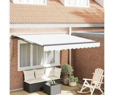 Ištraukiama markizė Balta 350x250 cm audinys 3330374