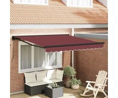 Ištraukiama markizė Bordo raudona 350x250 cm audinys 3330243