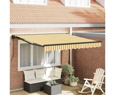 Markizės rėmas Geltona ir balta 300 x 250 cm