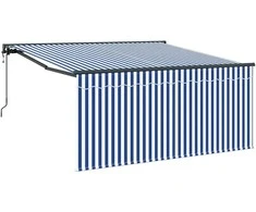Ištraukiama markizė Mėlyna ir balta 300 x 250 cm
