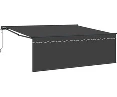 Ištraukiama markizė Oranžinė ir balta 350x250 cm audinys 3330216
