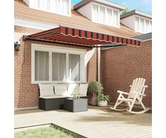 Ištraukiama markizė Oranžinė ir ruda 350x250 cm audinys 3330241