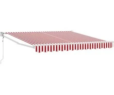 Ištraukiama markizė Raudona ir balta 350 x 250 cm