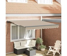 Markizės rėmas Smėlio 350 x 250 cm Poliesteris su PU danga