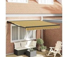 Ištraukiama markizė Spalvotas dryžius 300x250 cm audinys 3330031