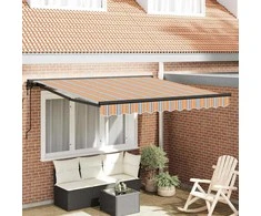 Ištraukiama markizė Spalvotas dryžius 300x250 cm audinys 3330014
