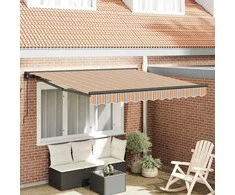 Ištraukiama markizė Spalvotas dryžius 350x250 cm audinys 3330301