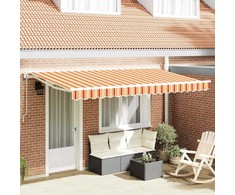Ištraukiama markizė Spalvotas dryžius 400x200 cm audinys 3329830