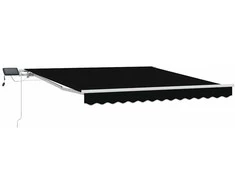 Ištraukiama markizė Juoda 300 x 250 cm Audinys ir aliuminis
