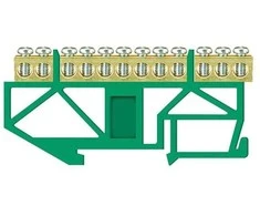 Įžeminimo kaladėlė Pawbol LZ 12/Z, DIN, 12×16 mm², žalia