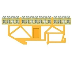 Įžeminimo kaladėlė Pawbol LZ 15/Ž, DIN,15×16 mm², geltona