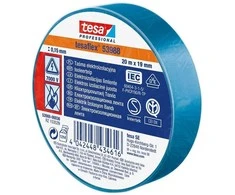 Izoliacinė juosta Tesaflex 53988, mėlyna, 19 mm x 20 m