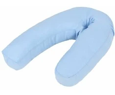 J-formos pagalvė nėščiosioms, 54x(36-43)cm, mėlyna