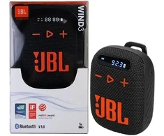 Wireless speaker JBL Wind 3 with handlebar holder juodas and oranžinis