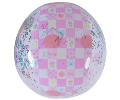 Jilong PRIPUČIAMAS PAPLŪDIMIO KAMUOLYS 50CM BLIZGUTIS ROŽINIS 53197 1077918