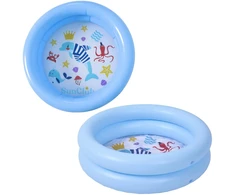 Jilong VAIKIŠKAS BASEINAS 2 ŽIEDŲ 76x20CM MĖLYNAS 57157 662093