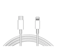 JML CD-120 USB-C/LIGHTNING cable – 2A 1M – Baltas