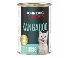 JOHN DOG For cats Kangaroo Mousse – šlapias kačių maistas – 400g