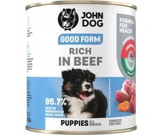 JOHN DOG Good Form Junior Rich in jautiena – drėgnas ėdalas šunims – 800g