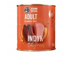 JOHN DOG moliūgas kalakutiena with pumpkin – drėgnas ėdalas šunims – 800g
