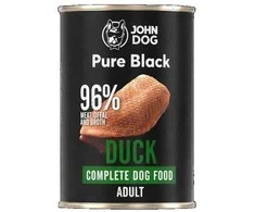 JOHN DOG Pure Juodas Antis – drėgnas ėdalas šunims – 400g