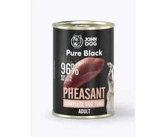 JOHN DOG Pure Juodas Fazanas – drėgnas ėdalas šunims – 400g