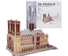 Jokomisiada 3D dėlionė Notre-Dame katedra 77 dalių Erdvinė dėlionė Paryžius ZA5402