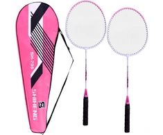Jokomisiada Rackets Badminton rackets + case Set mėlynas or pink SP0826