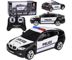 Jokomisiada BMW X6 sportinis policijos automobilis su nuotolinio valdymo pulteliu RC0660 CY