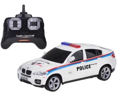Jokomisiada BMW X6 sportinis policijos automobilis su nuotolinio valdymo pulteliu RC0660 BI