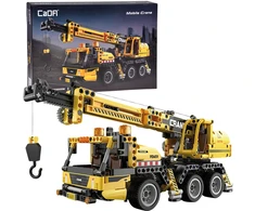 Jokomisiada CaDA technical construction blocks 658 pieces CRANES movable elements ZA 5690