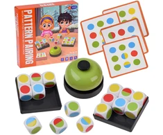 Dėlionė Jokomisiada Puzzle game for observation skills - recreating colorful patterns GR0761