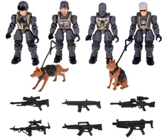 Jokomisiada Large set of figures, soldiers, rifles, 12 pieces, soldiers ZA5887