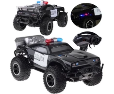Jokomisiada Didelis POLICIJOS monstras sunkvežimio valdomas automobilis su nuotolinio valdymo pulteliu, apšvietimu RC0626