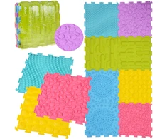 Jokomisiada Rubber Dėlionė sensory mat, 8 pieces - development and fun ZA5862