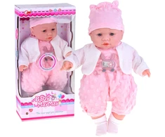 Jokomisiada Interactive soft baby doll babbles and laughs 40 cm ZA5836