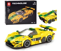 Jokomisiada Technical blocks Sports car P1 GTR Geltonas-Žalias 368-pcs ZA5781