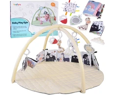 Jokomisiada Educational Baby Play Mat with Arch + Toys, Teether, Contrast Book ZA5827