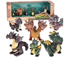 Jokomisiada Fairy Tale Dragon Figurine Set 6 pcs – Magical Creatures ZA5883