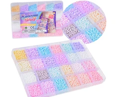 Jokomisiada Pastelinių Friendship Bracelet karoliukų rinkinys 24 spalvų ZA5336