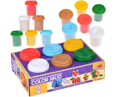 Jokomisiada Plastilinas Plastilino rinkinys iš 6 dalių spalvoto plastilino ZA5294